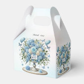 Blauw Wit Bloemen Vaas Favoriet Box Bedankdoosjes (Achterkant)