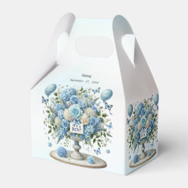 Blauw Wit Bloemen Vaas Favoriet Box Bedankdoosjes