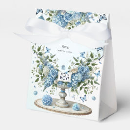 Blauw Wit Bloemen Vaas Favoriet Box Bedankdoosjes
