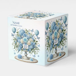 Blauw Wit Bloemen Vaas Favoriet Box Bedankdoosjes