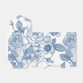 Blauw Wit  Bloemenfeest Favoriet Box Bedankdoosjes (Uitgevouwen)
