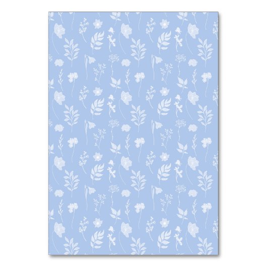 Blauw wit bloemenkrans rustieke klassieke bruiloft kaart (Achterkant)