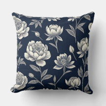 blauw-wit bloemenprint
