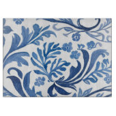 Blauw & Wit Bloemontwerp | Chinoiserie Pattern Snijplank (Voorkant)