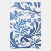 Blauw & Wit Bloemontwerp | Chinoiserie Pattern Theedoek (Verticaal)