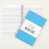 Blauw & Wit Blogging Spiral Notitieboek (Binnen)