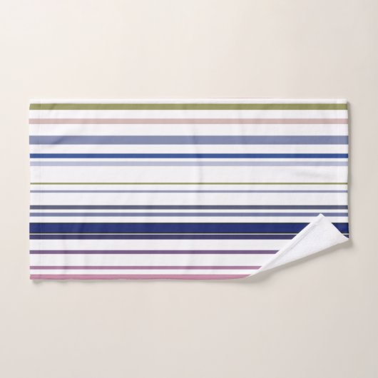 Blauw wit blush strand badkamer kust bad handdoek (Handdoek)