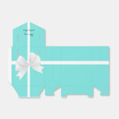 Blauw & Wit Bow Elegante partij gunst dozen Bedankdoosjes (Uitgevouwen)