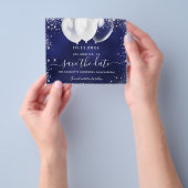 Blauw wit budget van de zeemacht van de Quinceaner Flyer (Hand)