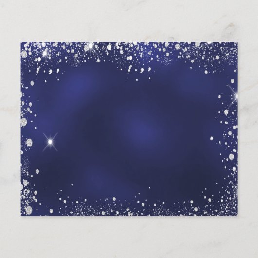 Blauw wit budget van de zeemacht van de Quinceaner Flyer (Achterkant)