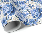 Blauw & Wit Capri: Romantisch Vrijgezellenfeest Ku Cadeaupapier (Rol Hoek)