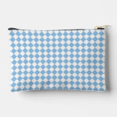 Blauw Wit Checker Diamant Patroon Etui (Achterkant)