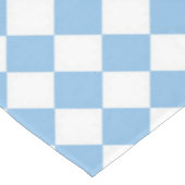 Blauw Wit Checker Diamant Patroon Tafelkleed (Gekanteld)