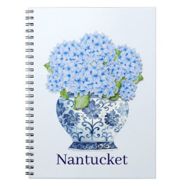 Blauw & Wit Chinees Bloemmotief Nantucket Notitieb Notitieboek