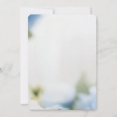 blauw-wit Chinoiserie antiek vrijgezellenfeest Kaart (Achterkant)