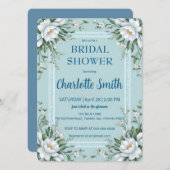 Blauw-wit Chinoiserie antiek vrijgezellenfeest Kaart (Voorkant / Achterkant)