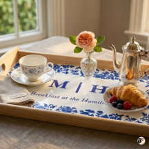 Blauw & Wit Chinoiserie Bloem Motief Persoonlijke