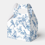 Blauw-wit chinoiserie bloemenvogels bedankdoosjes (Achterkant)