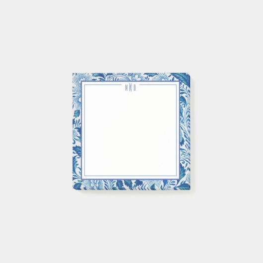 Blauw-wit Chinoiserie Chic Post-its Post-it® Notes (Voorkant)