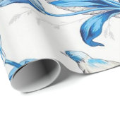 Blauw-wit Chinoiserie Decoupage Cadeaupapier (Rol Hoek)