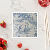 Blauw-wit Chinoiserie Decoupage Servet (Insitu)