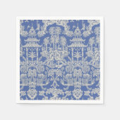 Blauw-wit Chinoiserie Decoupage Servet (Voorkant)