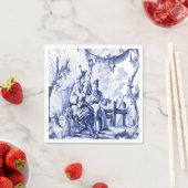 Blauw-wit Chinoiserie Decoupage Servet (Insitu)