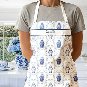 Blauw-Wit Chinoiserie Gingerpotten Schort