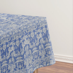Blauw Wit Chinoiserie Katoen Eettafelkleed Tafelkleed