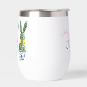 Blauw-wit chinoiserie met konijn-topiaris (Links)