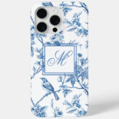 Blauw-wit Chinoiserie Monogram Case-Mate iPhone Case (Achterkant)