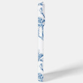 Blauw-wit Chinoiserie Monogram Case-Mate iPhone Case (Achterkant / Rechts)