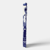 Blauw-wit Chinoiserie Oriental Case-Mate iPhone Case (Achterkant / Rechts)