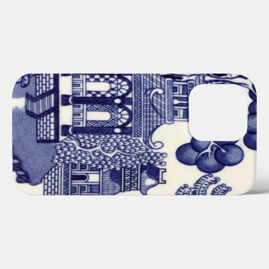Blauw-wit Chinoiserie Oriental Case-Mate iPhone Case (Achterkant (horizontaal))