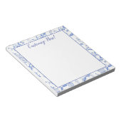 Blauw & Wit Chinoiserie Pagoda Notitieblok (Schuin)