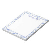 Blauw & Wit Chinoiserie Pagoda Notitieblok (Linkerzijde)