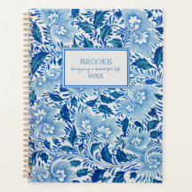 Blauw-wit Chinoiserie Planner