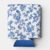 Blauw-wit Chinoiserie Roos Peony Blikjeskoeler (Achterkant)