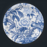 Blauw-wit Chinoiserie Tea Party Papier Bord<br><div class="desc">Voeg een vleugje elegantie toe aan uw volgende feest met deze prachtige Blauwe en Witte Chinoiserie papieren borden. Perfect voor het serveren van snoep en lekkernijen in stijl. Verhoog uw tafelomgeving bij uw volgende Vrijgezellenfeest,  verjaardagsfeest of Baby shower met deze prachtige borden vandaag!</div>
