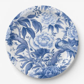 Blauw-wit Chinoiserie Tea Party Papier Bord (Voorkant)
