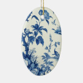 Blauw & Wit Chinoiseries Keramisch Ornament (Rechts)
