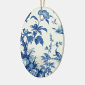 Blauw & Wit Chinoiseries Keramisch Ornament (Links)