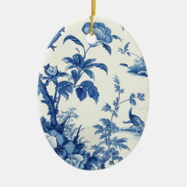 Blauw & Wit Chinoiseries Keramisch Ornament