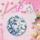 Blauw & Wit Chinoiseries Papieren Bordje (Feest)