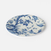 Blauw & Wit Chinoiseries Papieren Bordje (Gekanteld)