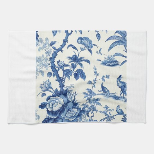 Blauw & Wit chinoiseries Theedoek (Horizontaal)