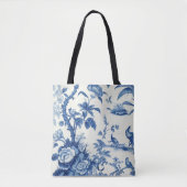 Blauw & Wit Chinoiseries Tote Bag (Voorkant)