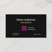 Blauw Wit Classic Business Salon Loyaliteitskaarte Visitekaartje (Achterkant)