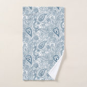blauw wit Country paisley patroon betegeld Bad Handdoek (Handdoek)