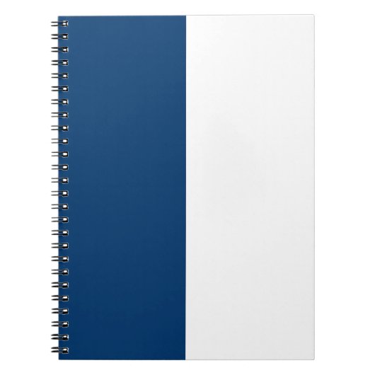 Blauw & Wit CUSTOM Notitieboek (Voorkant)
